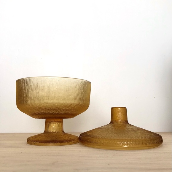 Textured Amber Glass Stasher - Picture 3 of 5